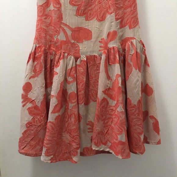 Eva Franco coral dress size 2 - Picture 3 of 8